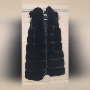 Faux fur vest